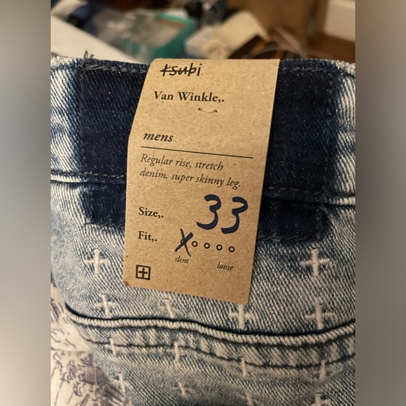 KSUBI ‘Van Winkle’ 🆕 Luxe Aussie Brand Mid-Rise Straight Leg Jeans. Size 33 - Picture 3 of 6